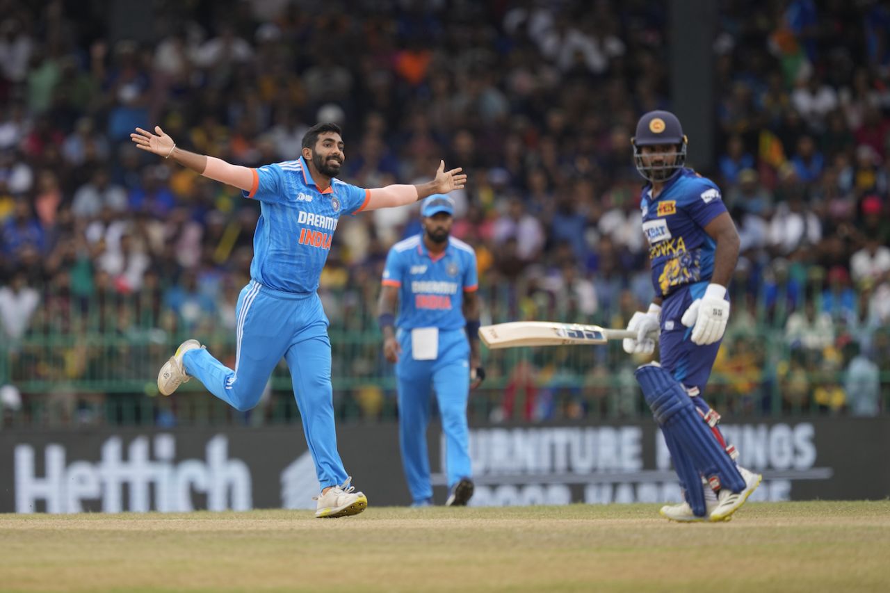 It took Jasprit Bumrah just three wickedly moving deliveries to get rid of Kusal Perera, India vs Sri Lanka, Asia Cup final, Colombo, September 17, 2023