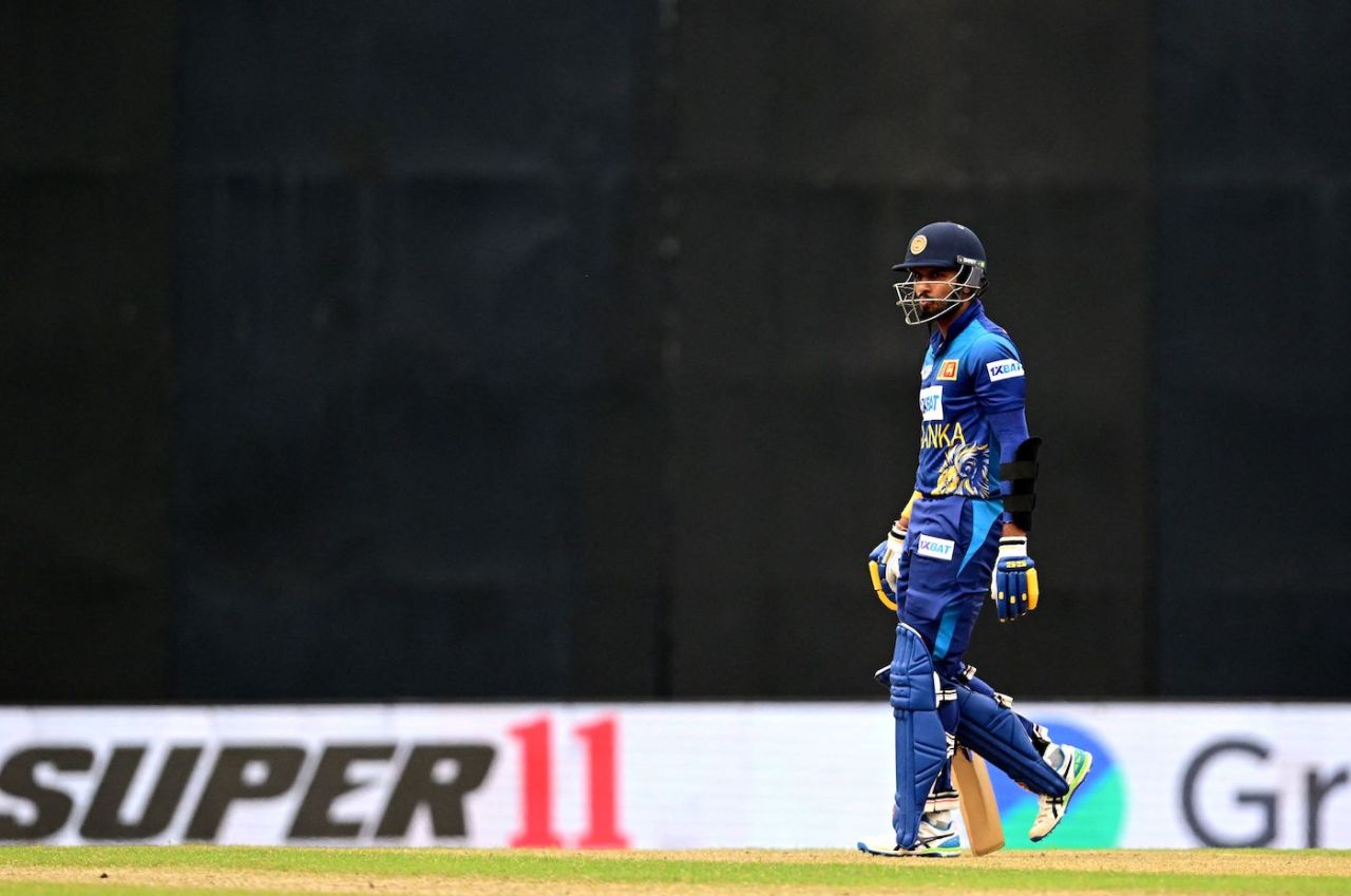 Dasun Shanaka walks back, leaving a sorry mess behind him, India vs Sri Lanka, Asia Cup final, Colombo, September 17, 2023