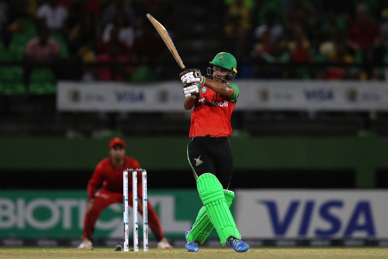 Saim Ayub continued his excellent run of form scoring 49, Guyana Amazon Warriors vs Trinbago Knight Riders, Qualifier 1, CPL, September 20, 2023