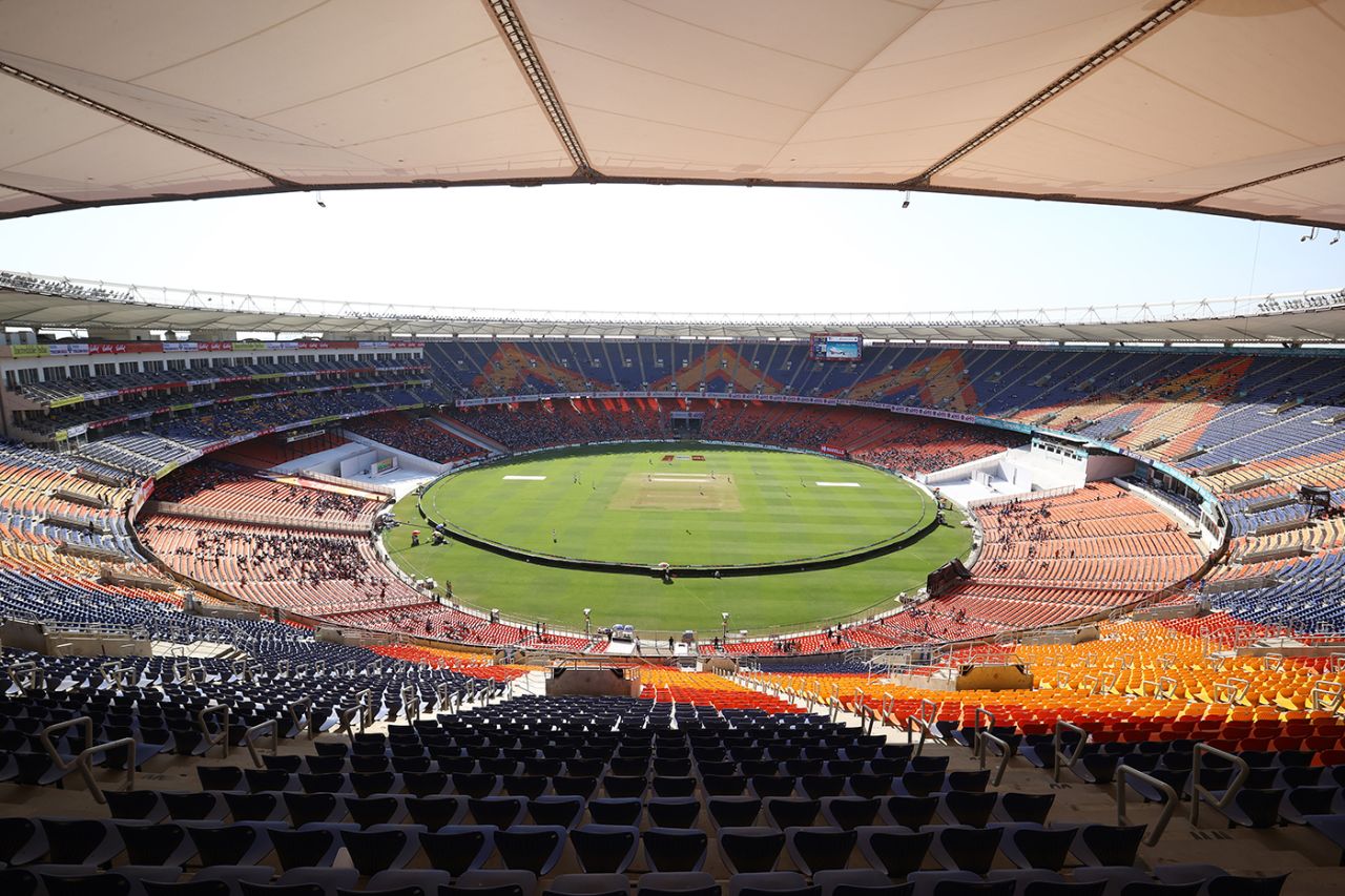 A general view of the Narendra Modi Stadium in Ahmedabad, India vs Australia, 4th Test, Ahmedabad, 2nd day, March 10, 2023