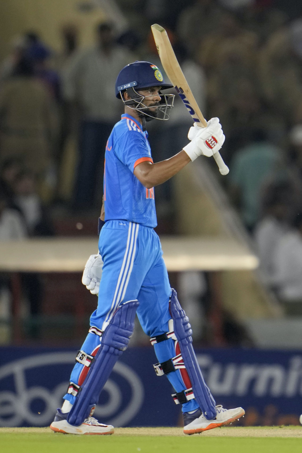 Ruturaj Gaikwad brought up fifty in the 18th over, off 60 balls, India vs Australia, 1st ODI, Mohali, September 22, 2023