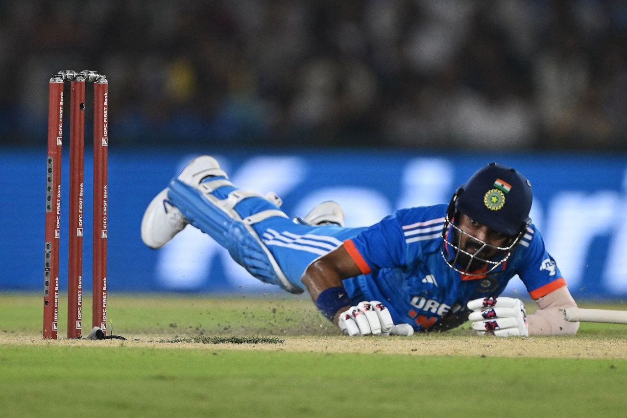 KL Rahul anchored the back half of the chase, India vs Australia, 1st ODI, Mohali, September 22, 2023