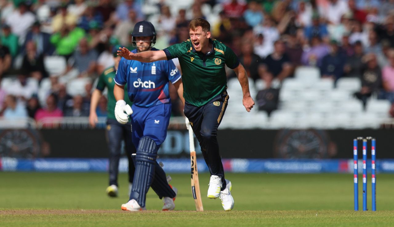 Craig Young claimed two wickets in three balls, England vs Ireland, 2nd ODI, Trent Bridge, September 23, 2023