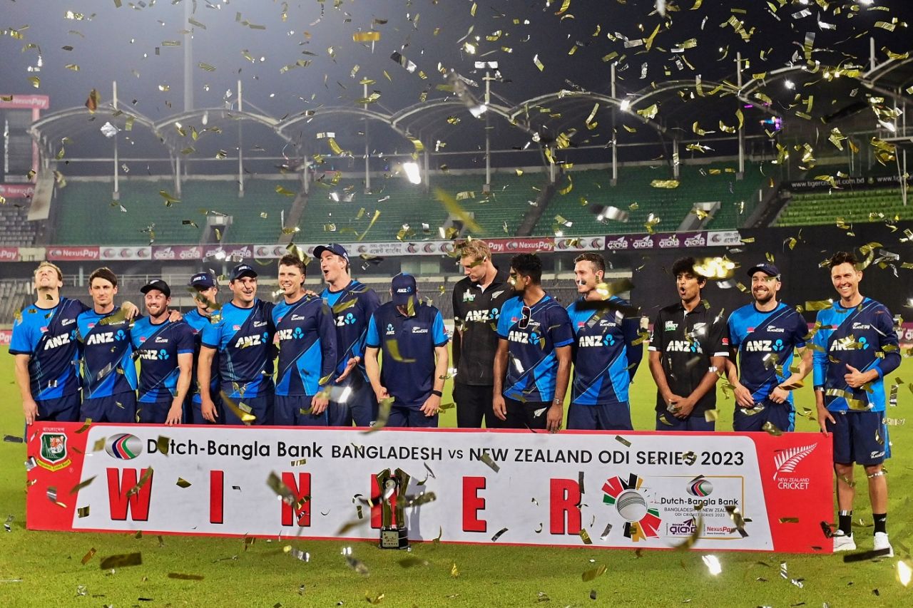 New Zealand won the three-match ODI series 2-0, Bangladesh vs New Zealand, 3rd ODI, Mirpur, September 26, 2023
