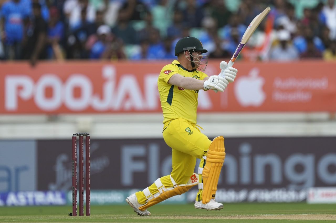 David Warner was watchful for nine balls before cutting loose, India vs Australia, 3rd ODI, Rajkot, September 27, 2023