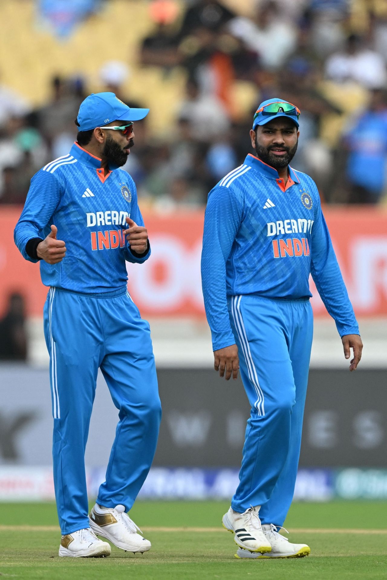 Virat Kohli and Rohit Sharma returned to the XI after resting for a couple of games, India vs Australia, 3rd ODI, Rajkot, September 27, 2023