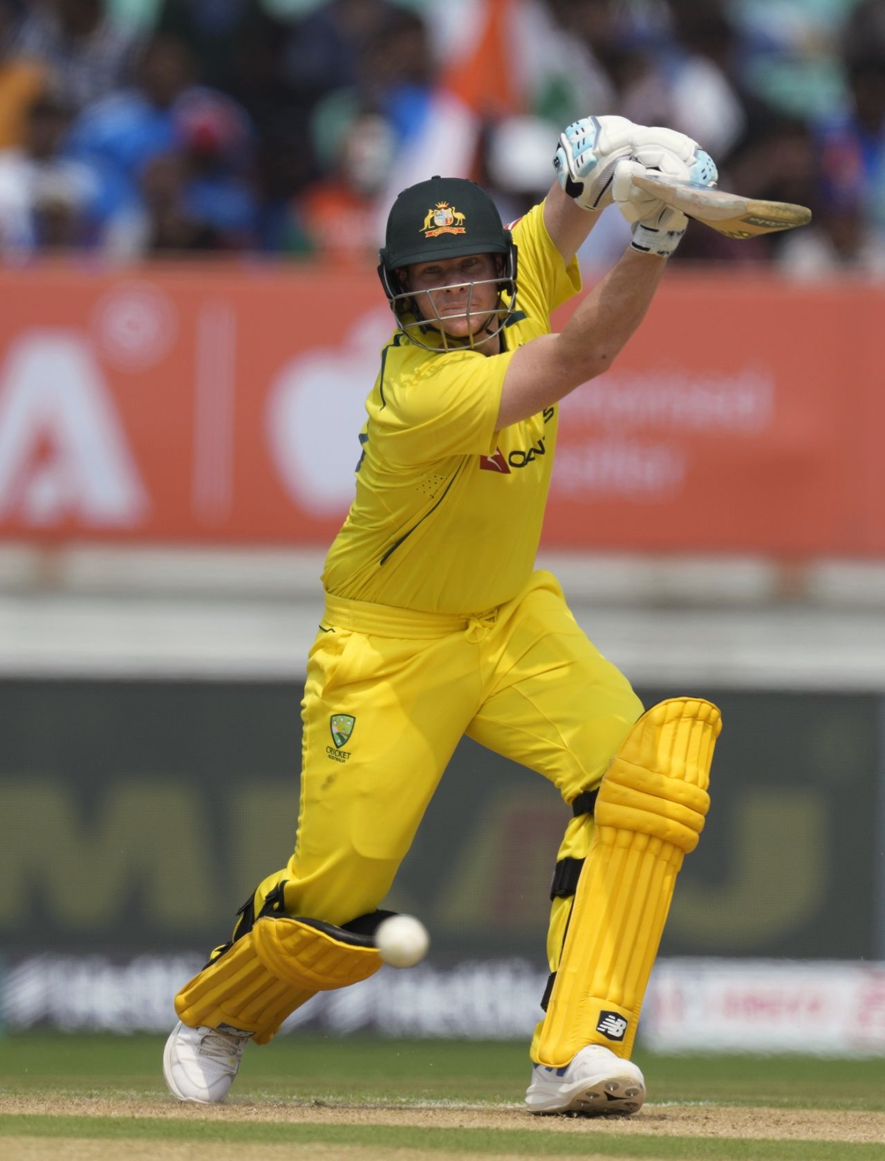 Steven Smith was off with a few off-drives, India vs Australia, 3rd ODI, Rajkot, September 27, 2023