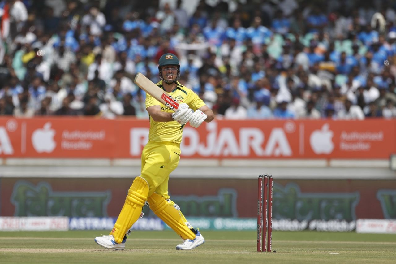 Mitchell Marsh picked the lengths early against the seamers, India vs Australia, 3rd ODI, Rajkot, September 27, 2023