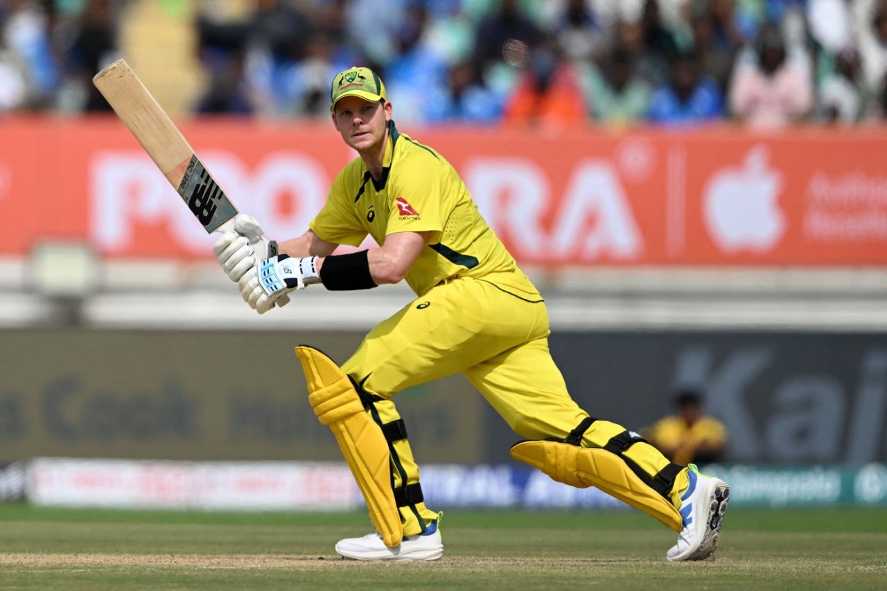 Steven Smith looked at ease against the spin, India vs Australia, 3rd ODI, Rajkot, September 27, 2023