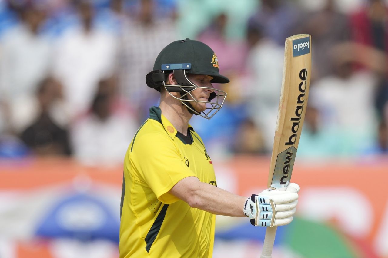 Steven Smith scored a 43-ball half-century, India vs Australia, 3rd ODI, Rajkot, September 27, 2023