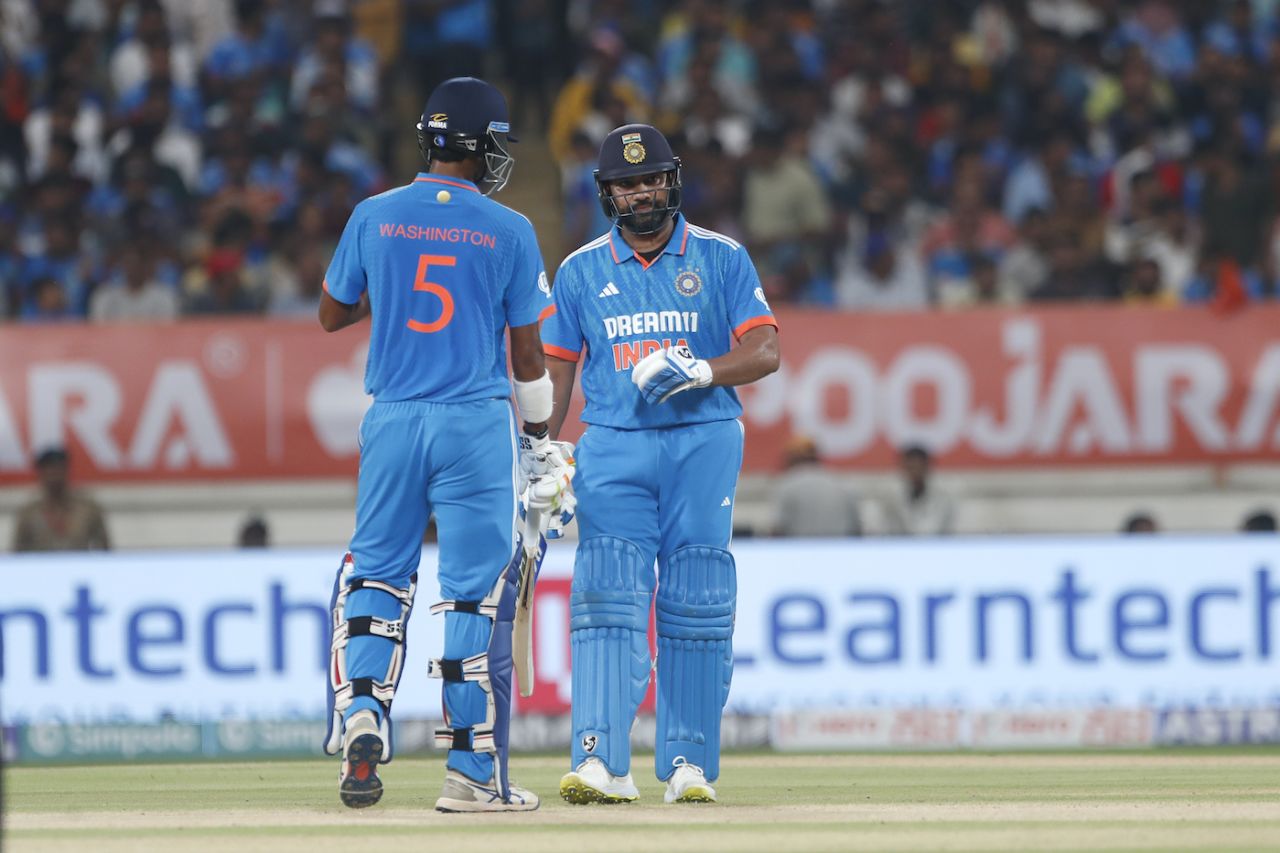 Washington Sundar opened with Rohit Sharma, India vs Australia, 3rd ODI, Rajkot, September 27, 2023