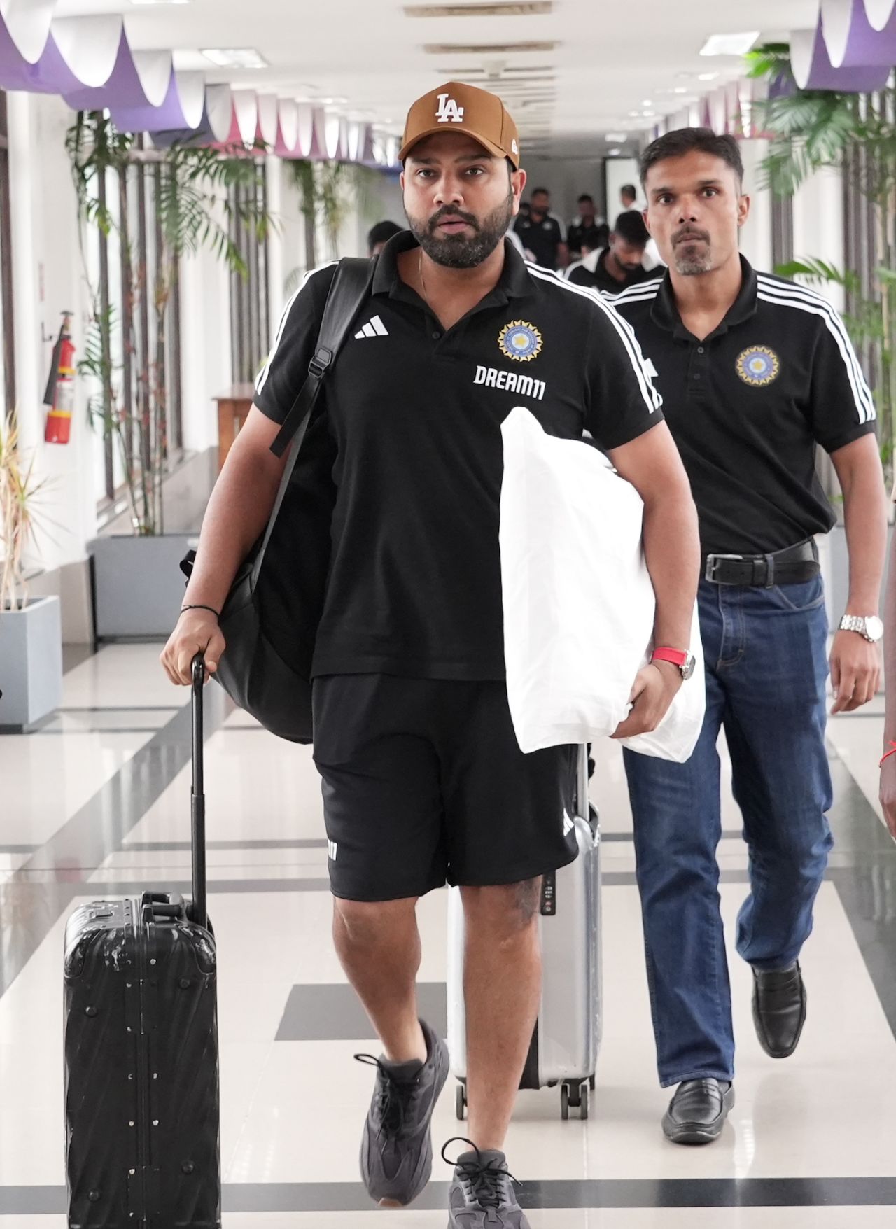 Rohit Sharma will hope India get a decent workout against Netherlands after their first warm-up game was washed out, Thiruvananthapuram, October 1, 2023