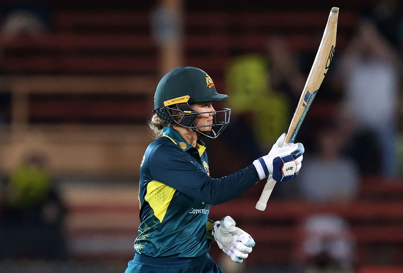 Phoebe Litchfield brought up an 18-ball fifty, Australia vs West Indies, 2nd T20I, North Sydney Oval, October 2, 2023