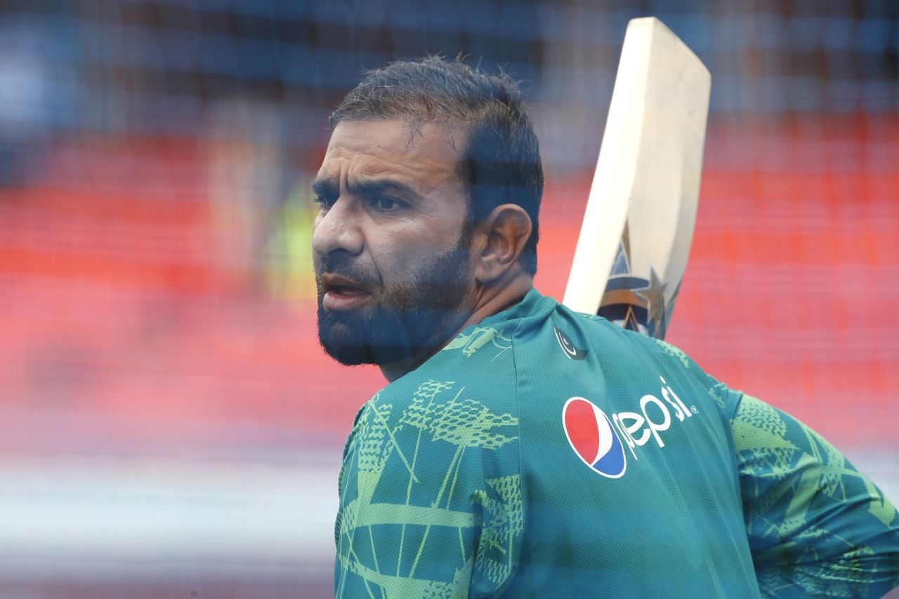 Iftikhar Ahmed in the nets, Australia vs Pakistan, warm-up game, ICC ODI World Cup 2023, Hyderabad, October 3, 2023