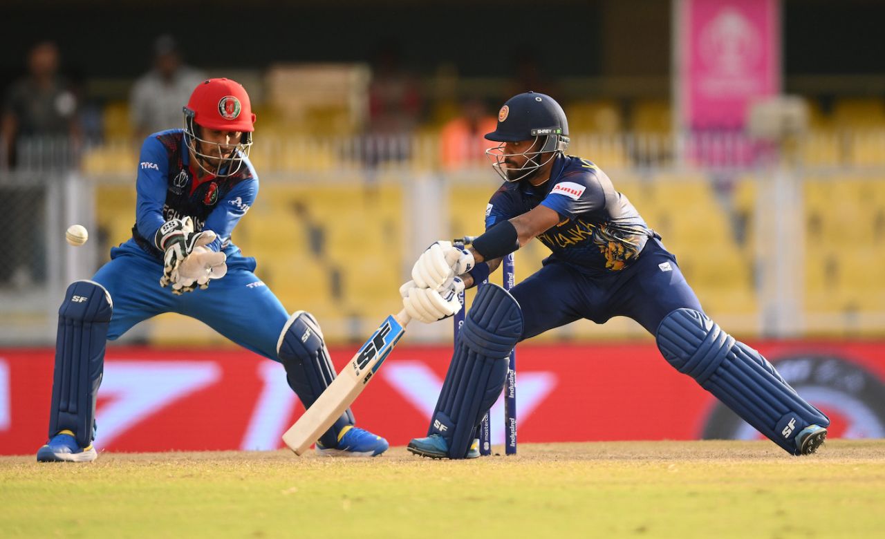 Kusal Mendis scored a rapid hundred, Afghanistan vs Sri Lanka, World Cup warm-up, Guwahati, October 3, 2023