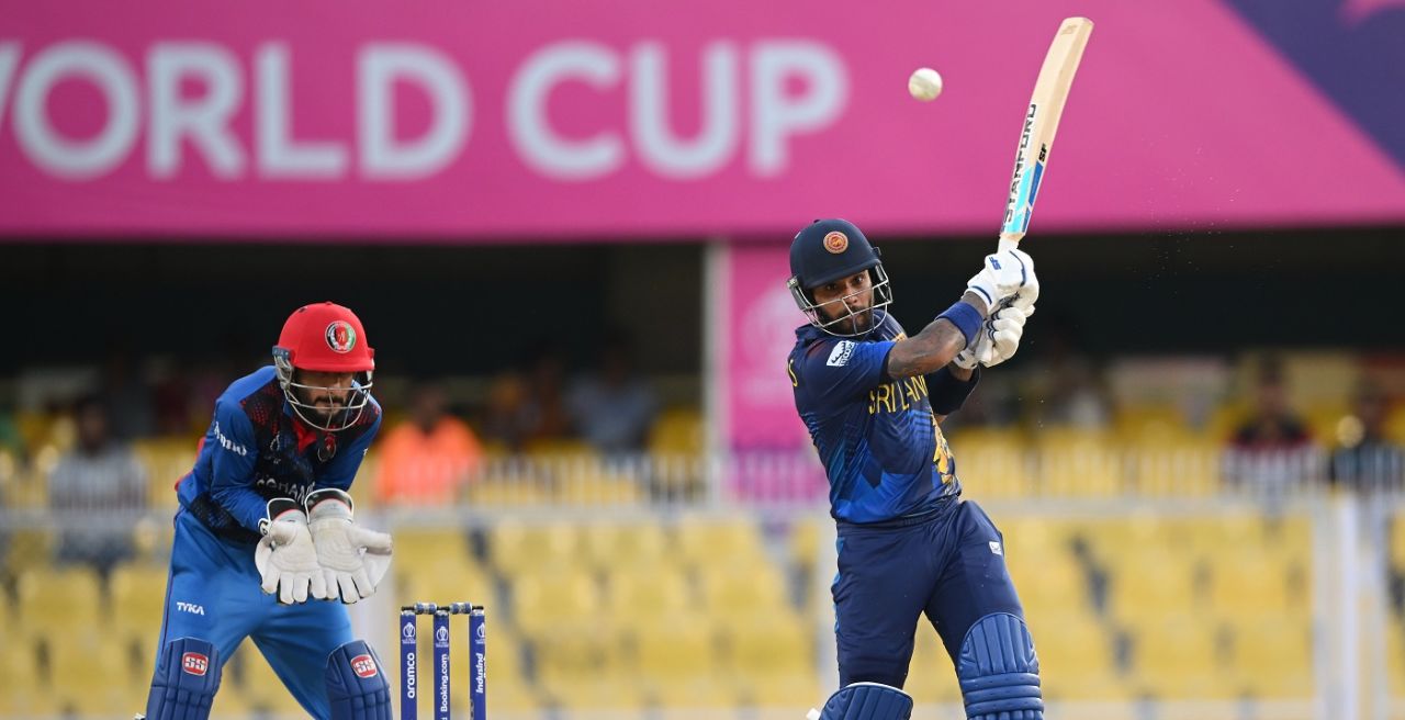 Kusal Mendis notched up 158 off just 87 balls, Afghanistan vs Sri Lanka, World Cup warm-up, Guwahati, October 3, 2023