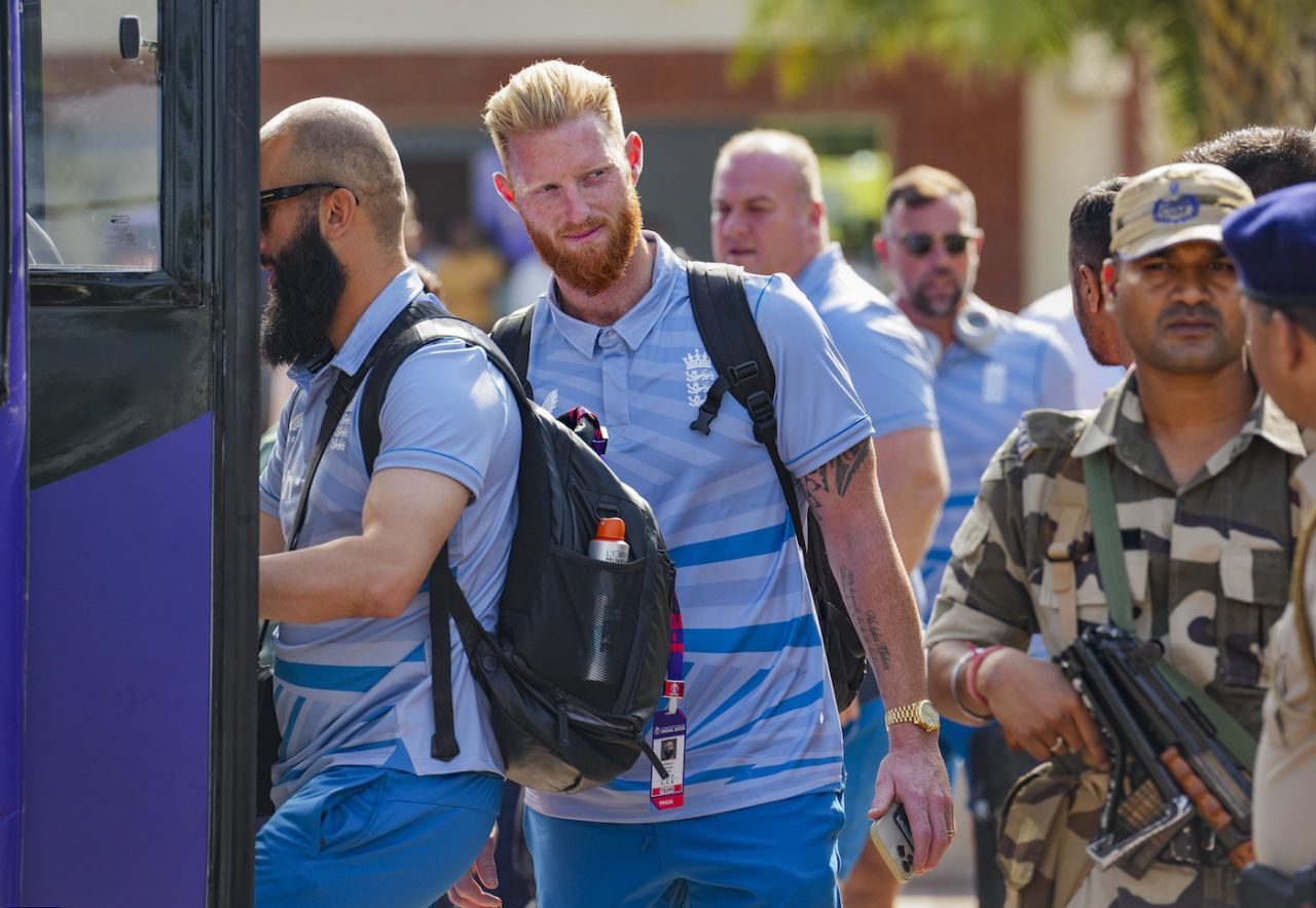 Eyes on the trophy? Ben Stokes arrives in Ahmedabad, World Cup 2023, Ahmedabad, October 3, 2023