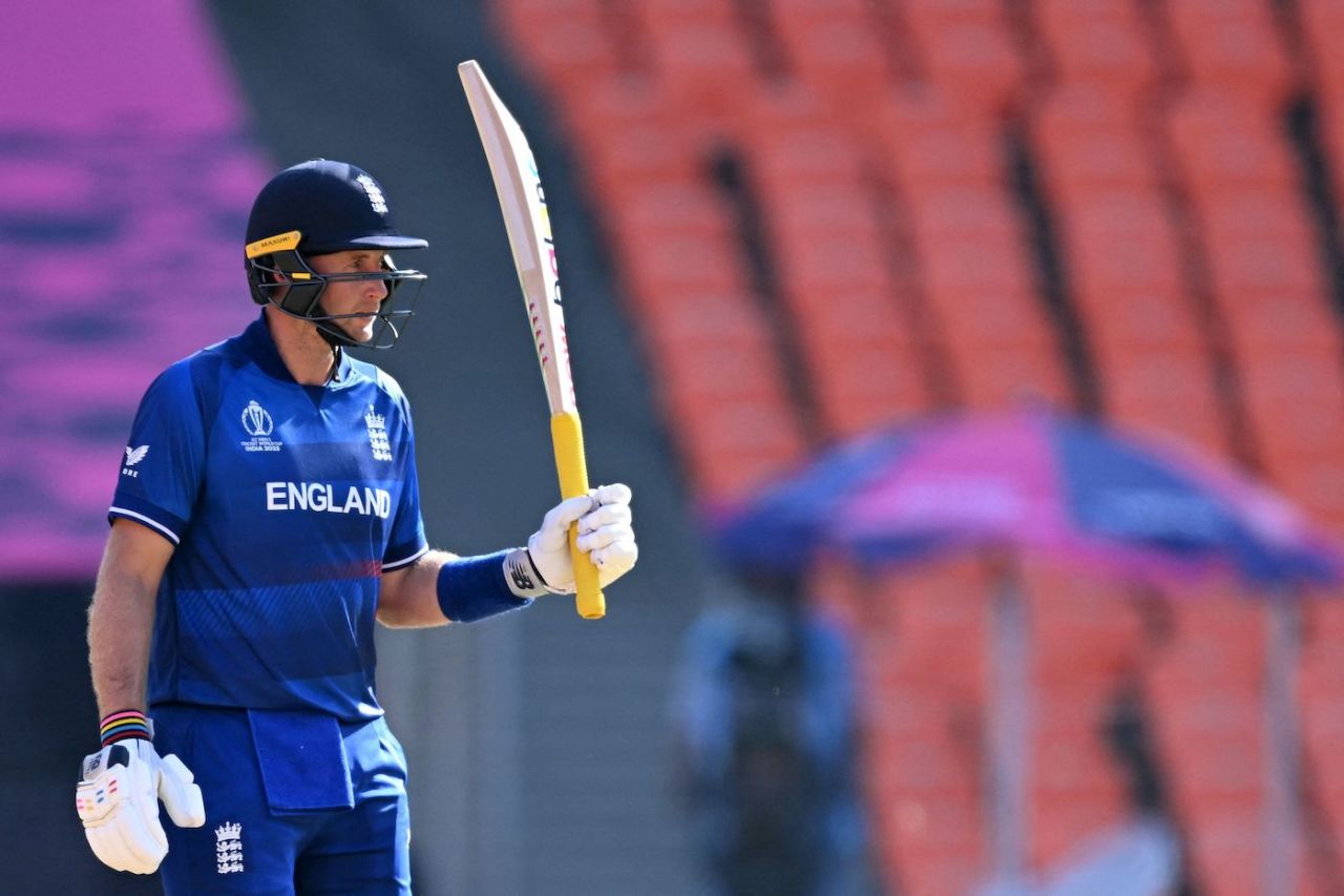 Joe Root got the first half-century of this World Cup, England vs New Zealand, World Cup 2023, Ahmedabad, October 5, 2023