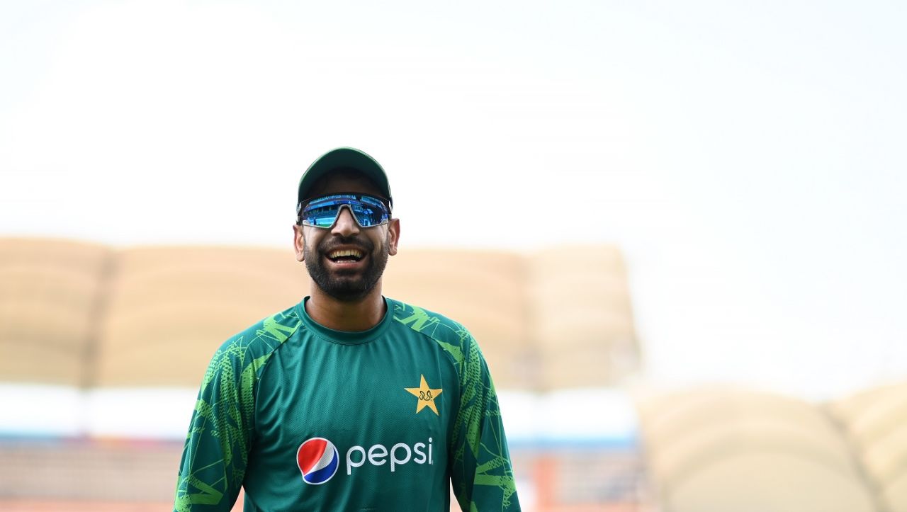 Haris Rauf smiles for the camera, Men's ODI World Cup 2023, Hyderabad, October 5, 2023