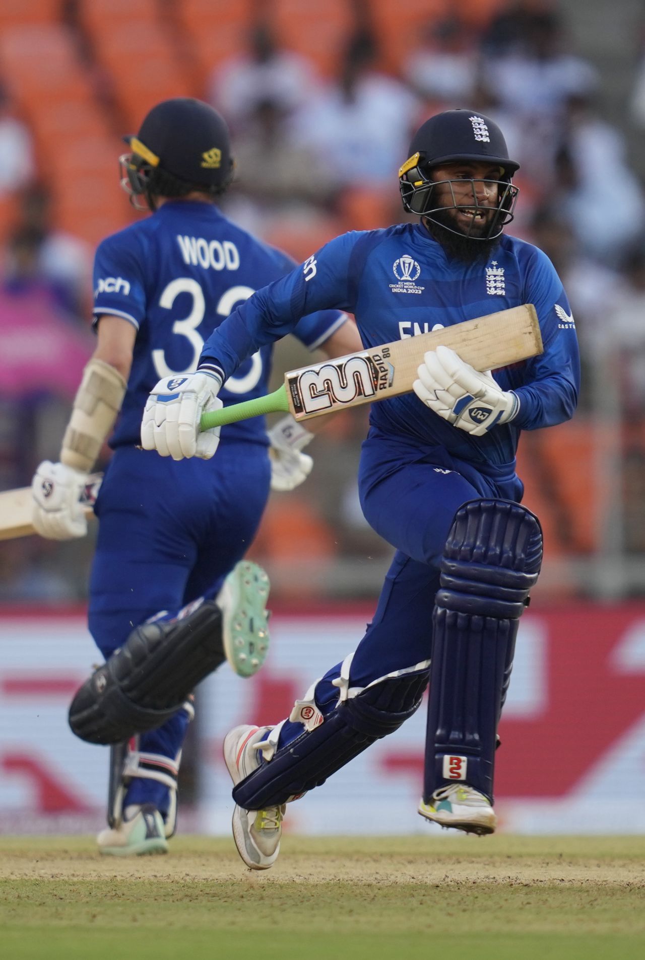Adil Rashid and Mark Wood added 30 runs for the last wicket, England vs New Zealand, World Cup, Ahmedabad, October 5, 2023