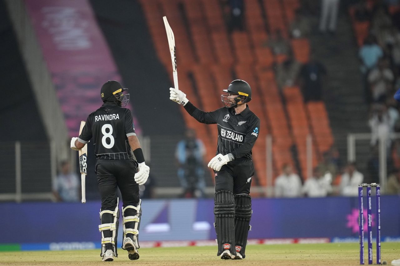 Rachin Ravindra and Devon Conway brought up a match-winning partnership, England vs New Zealand, Men's ODI World Cup 2023, Ahmedabad, October 5, 2023