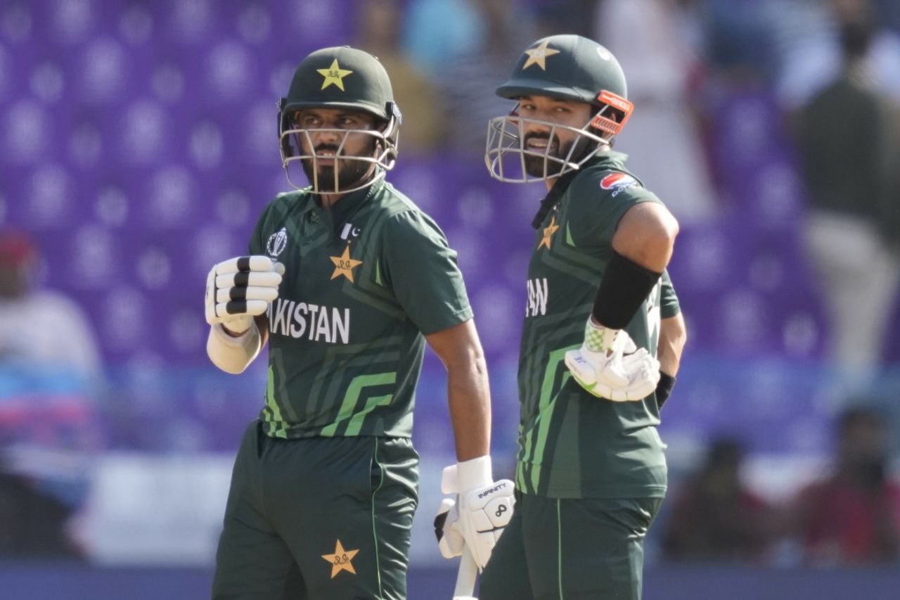 Saud Shakeel and Mohammad Rizwan resurrected Pakistan after three quick wickets, Netherlands vs Pakistan, ICC Cricket World Cup, Hyderabad, October 6, 2023