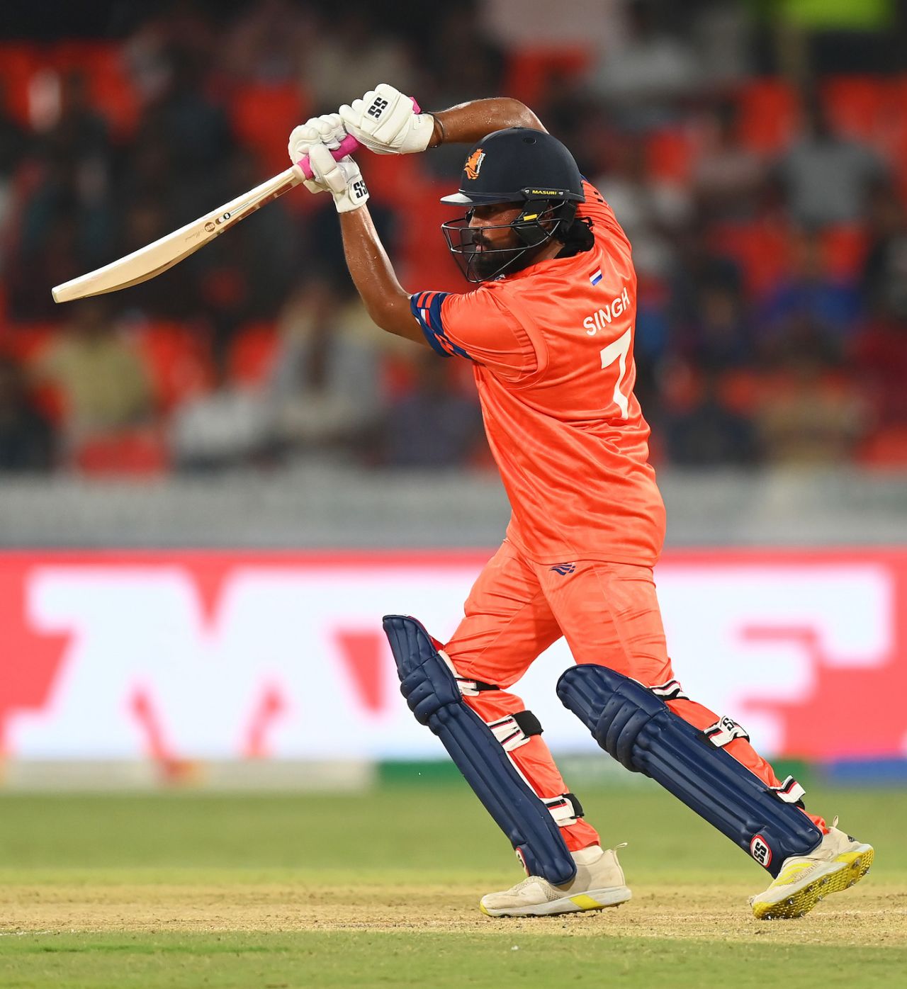 Vikramjit Singh provided solidity at the top of the Netherlands batting, Netherlands vs Pakistan, World Cup, Hyderabad, October 6, 2023