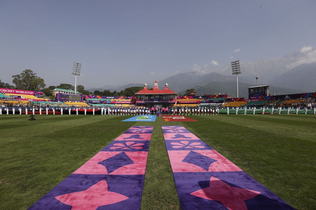 The picturesque Dharamsala stadium in all its glory, Afghanistan vs Bangladesh, World Cup, Dharamsala, October 7, 2023