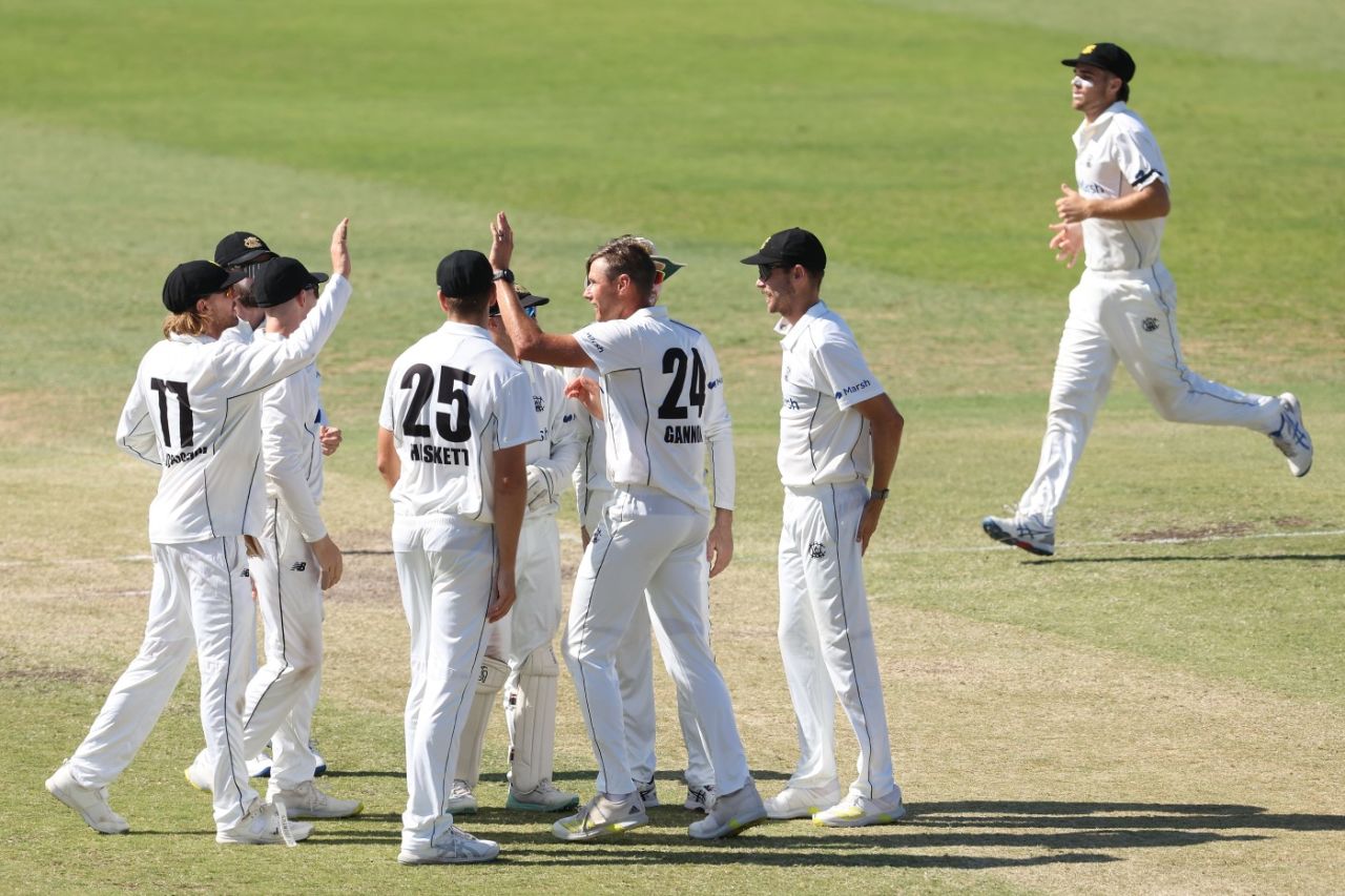 Cameron Gannon and Corey Rocchiccioli picked up three wickets each, Western Australia vs Victoria, Sheffield Shield, 4th day, Perth, October 7, 2023