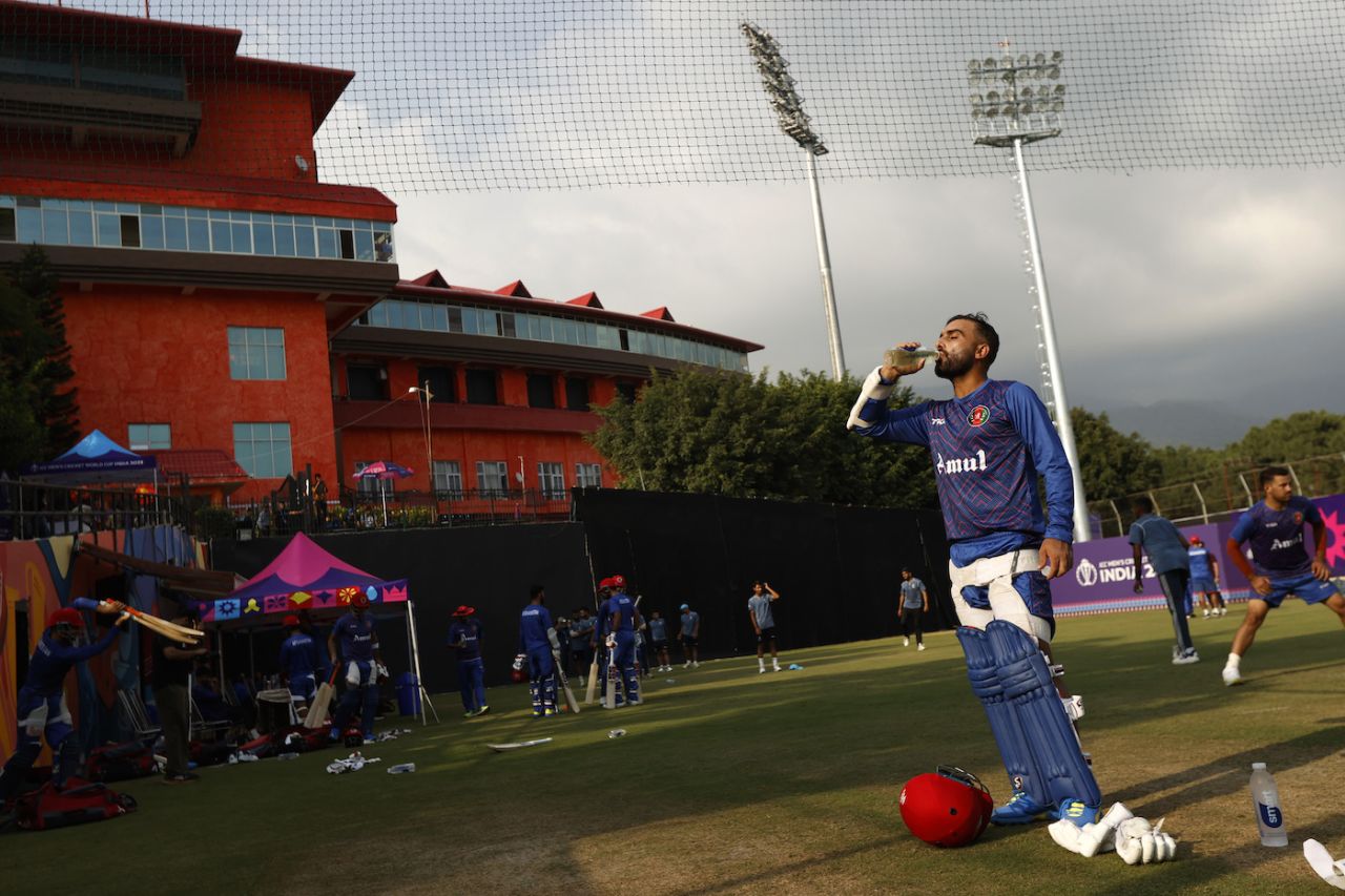 It might be Dharamsala, but it can still be draining, as Hashmatullah Shahidi shows, Afghanistan vs Bangladesh, World Cup, Dharamsala, October 7, 2023