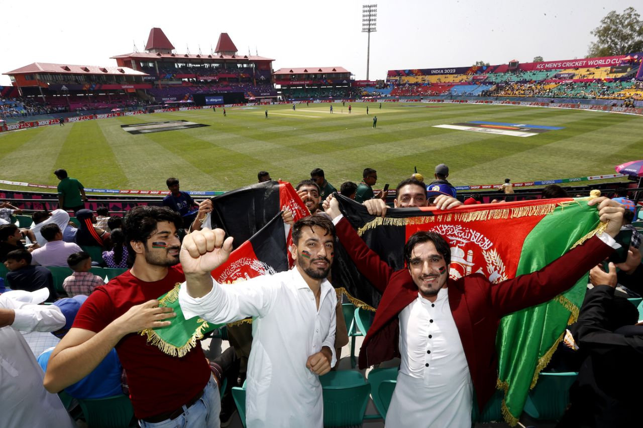 There was a bit of Afghan presence in the stands too, Afghanistan vs Bangladesh, World Cup, Dharamsala, October 7, 2023
