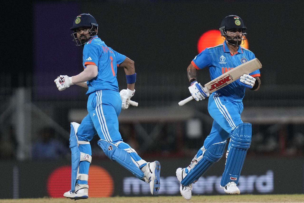 KL Rahul and Virat Kohli slowly brought India back on track, India vs Australia, World Cup, Chennai, October 8, 2023
