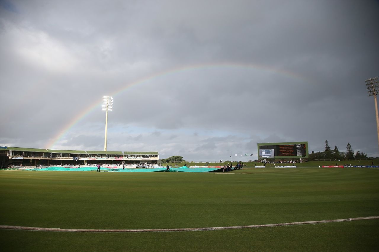 Rain made sure that only one innings was possible, South Africa vs New Zealand, 2nd women's T20I, East London, October 8, 2023