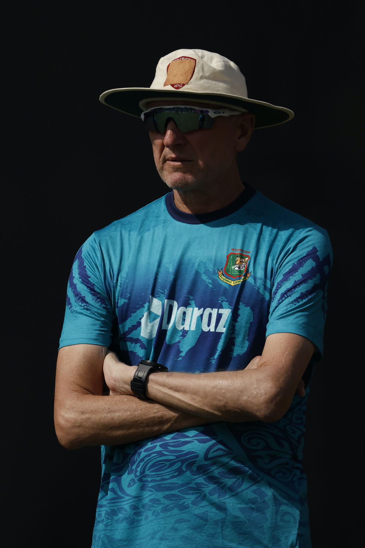 Allan Donald oversees proceedings in the Dharamsala nets, Bangladesh vs England, World Cup, Dharamsala, October 9, 2023