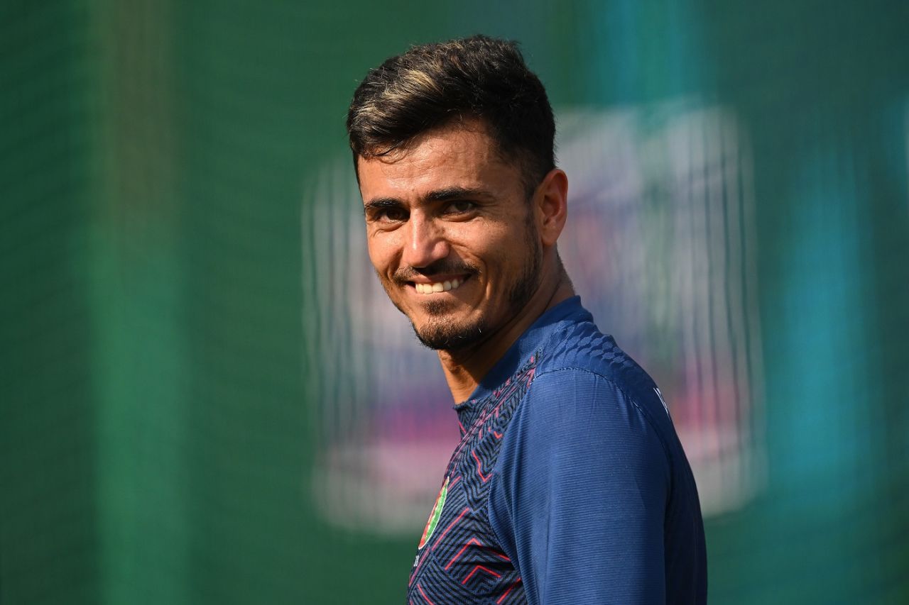 Mujeeb Ur Rahman looks on during a practice session, Afghanistan vs India, ICC Men's World Cup 2023, Delhi, October 10, 2023