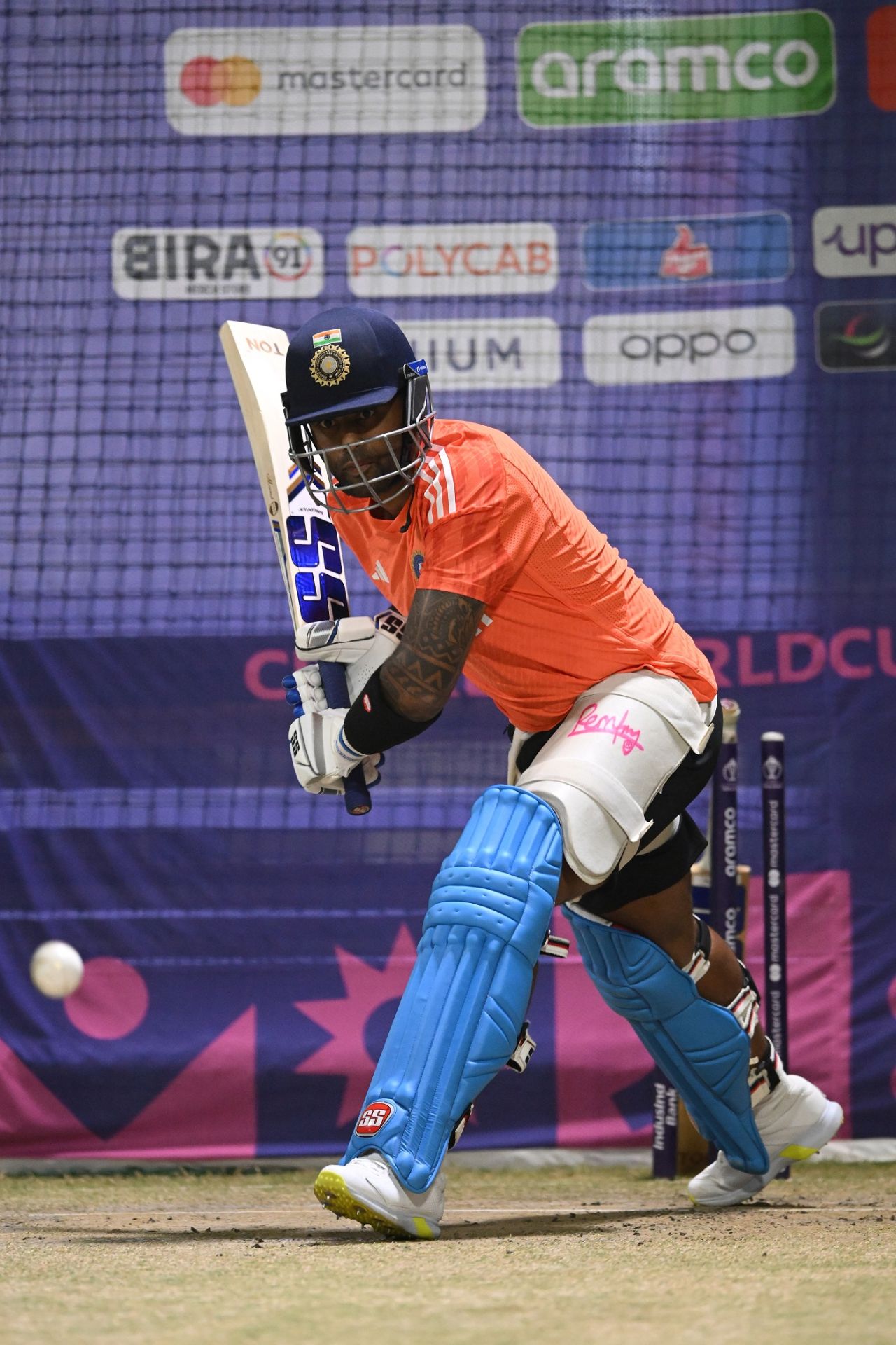 Suryakumar Yadav sweats it out at the nets, Afghanistan vs India, ICC Men's World Cup 2023, Delhi, October 10, 2023