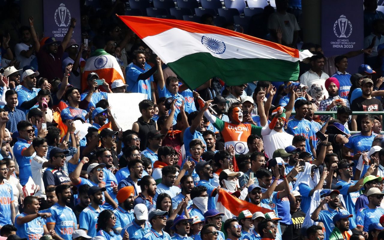 Indian fans were out in numbers at the Arun Jaitley Stadium, India vs Afghanistan, ODI World Cup, Delhi, October 11, 2023