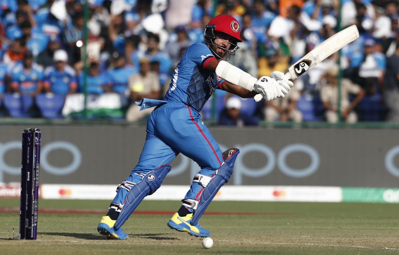 Hashmatullah Shahidi helped Afghanistan recover from an early triple-strike, India vs Afghanistan, ODI World Cup, Delhi, October 11, 2023