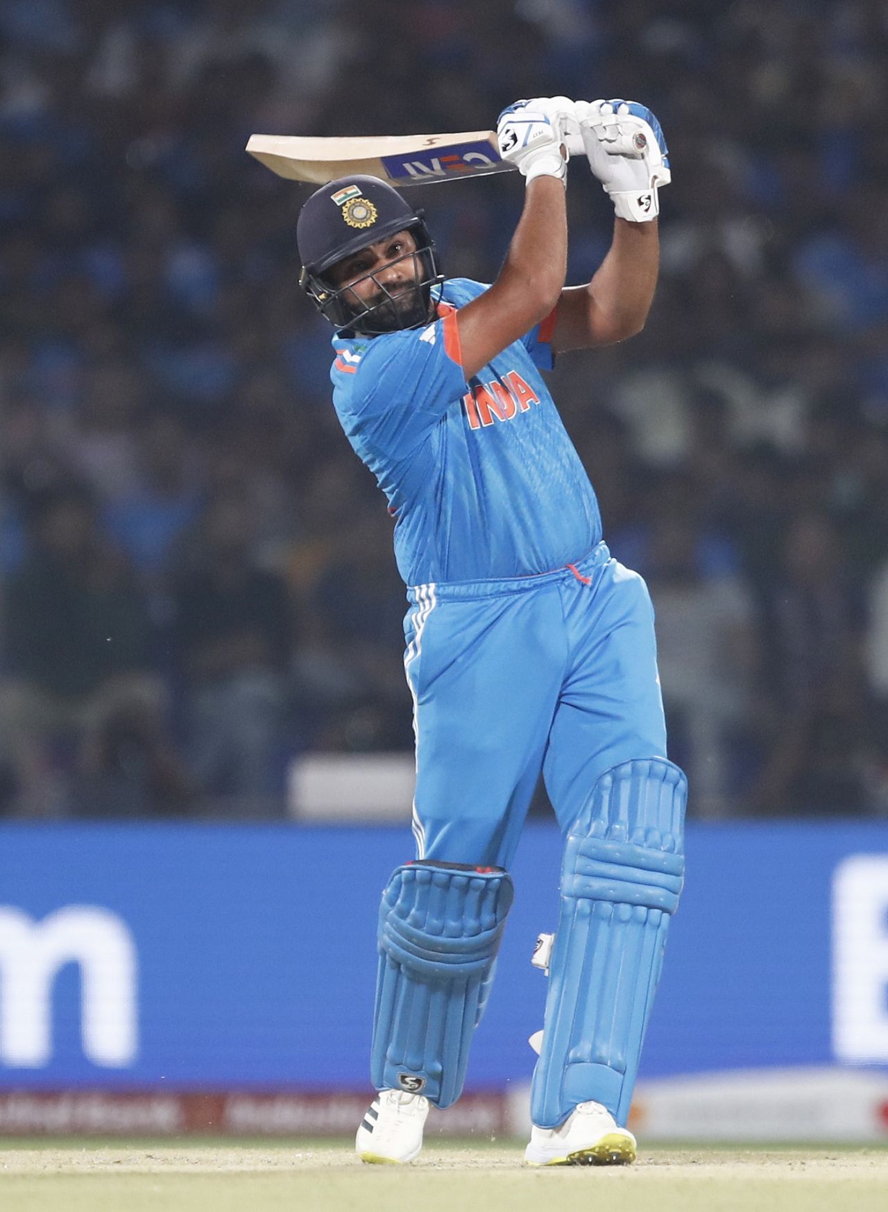 Rohit Sharma hit four fours and a six in the first five overs of the chase, India vs Afghanistan, ODI World Cup, Delhi, October 11, 2023