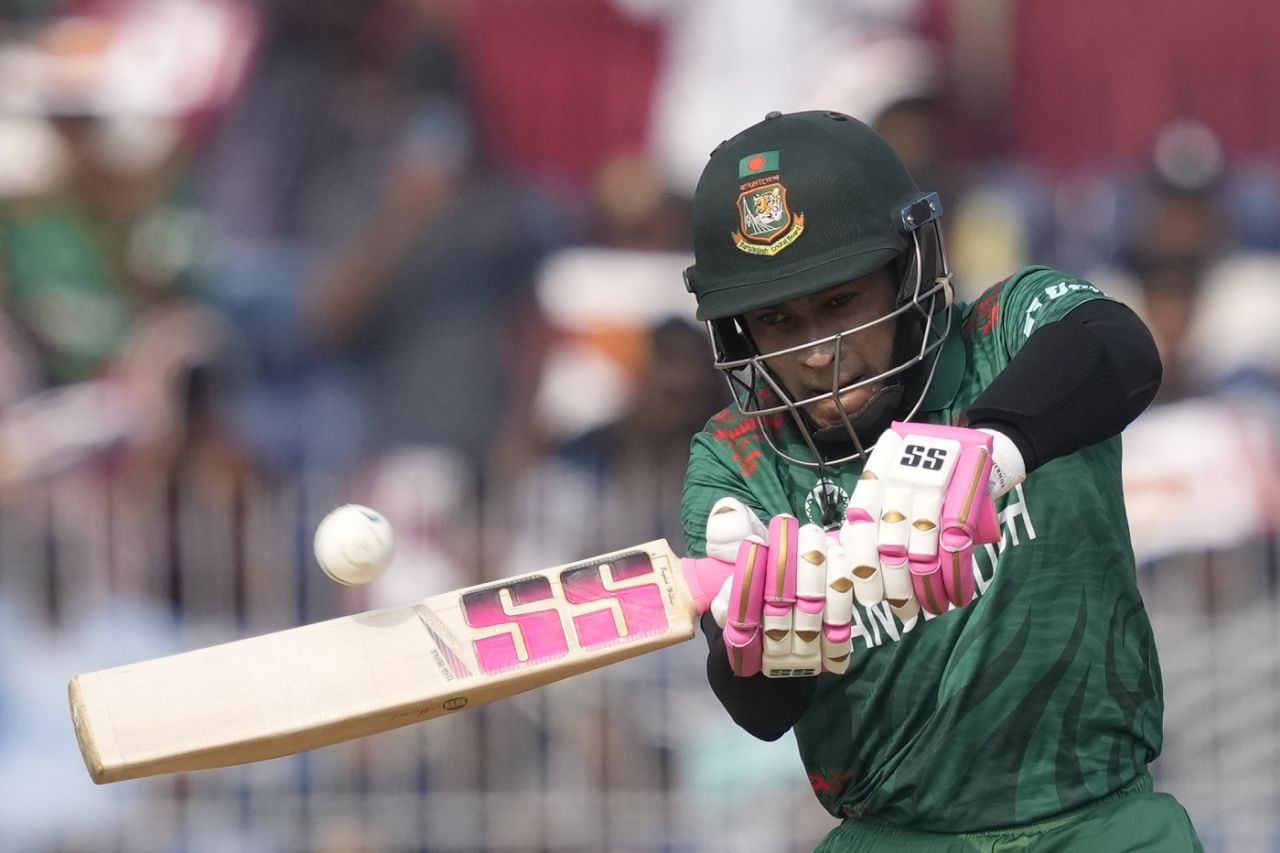 Mushfiqur Rahim got his innings off to a quick start despite wickets falling quickly at the other end, Bangladesh vs New Zealand, ODI World Cup, Chennai, October 13, 2023