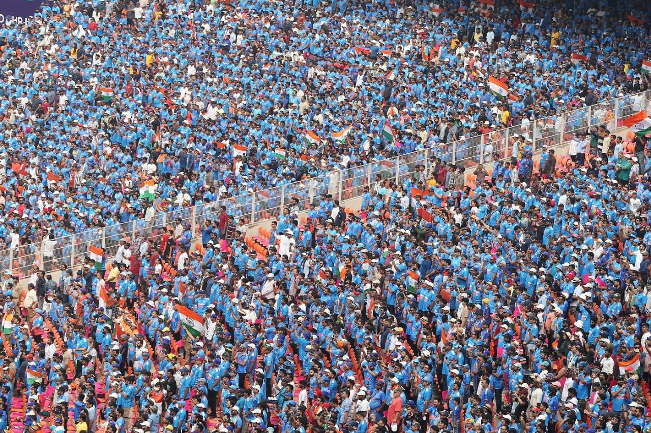 No ambiguity in whom the fans are supporting, India vs Pakistan, Men's World Cup 2023, Ahmedabad, October 14, 2023