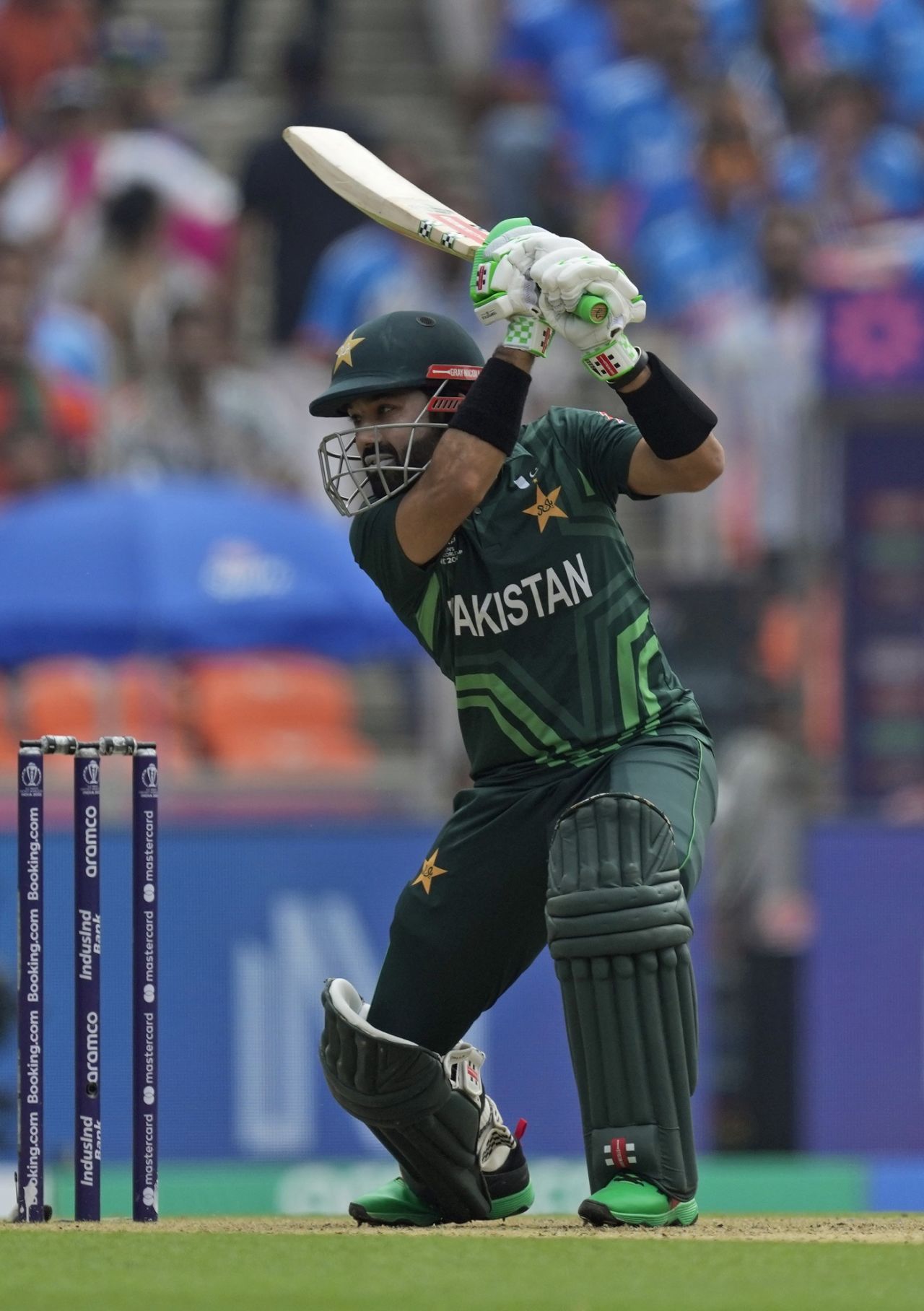 Mohammad Rizwan survived an early lbw scare, India vs Pakistan, Men's World Cup 2023, Ahmedabad, October 14, 2023