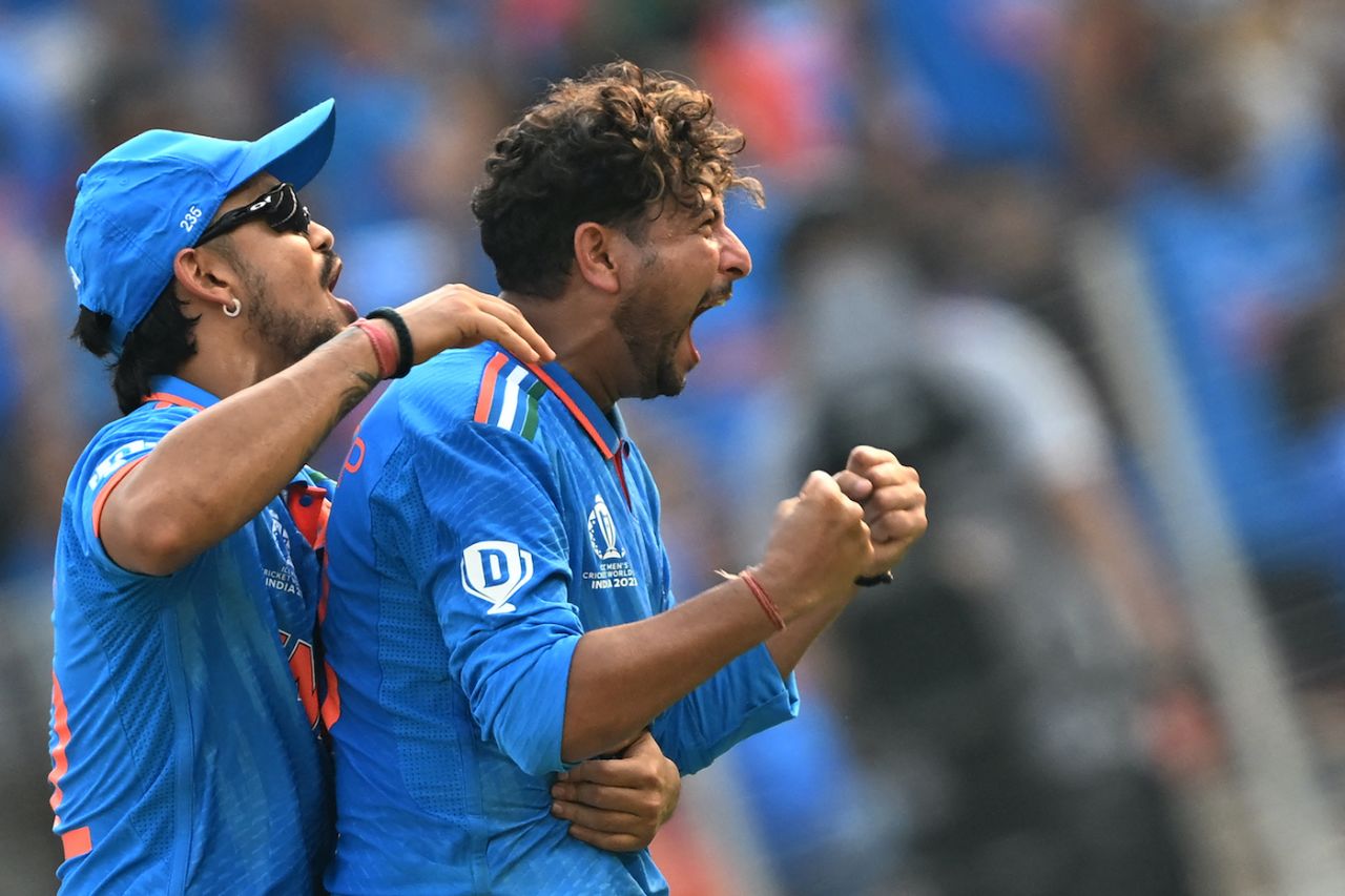 Kuldeep Yadav was roaring often after he got rolling, India vs Pakistan, Men's World Cup 2023, Ahmedabad, October 14, 2023