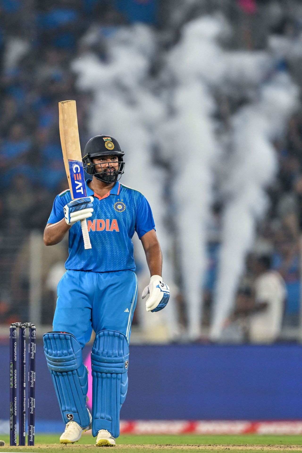 Rohit Sharma rushed to a 36-ball fifty, India vs Pakistan, Men's World Cup 2023, Ahmedabad, October 14, 2023
