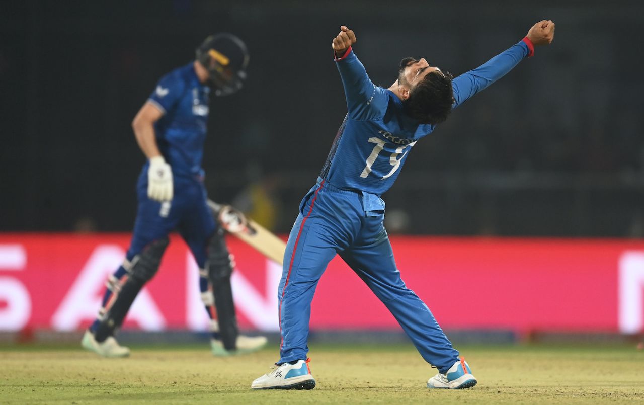 Rashid Khan clinches Afghanistan's historic win against England, England vs Afghanistan, Men's ODI World Cup 2023, Delhi, October 15, 2023