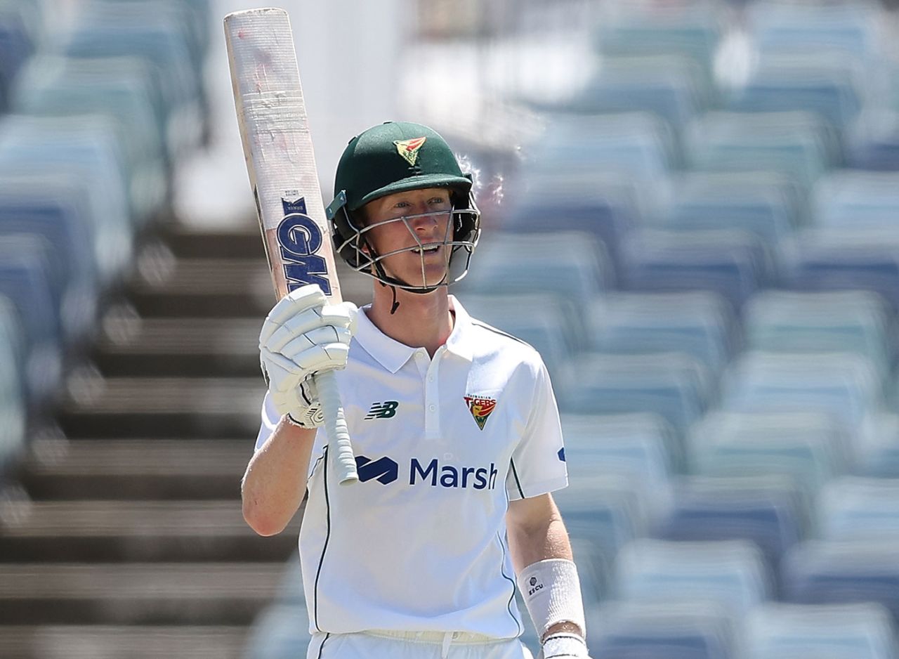 Jordan Silk ended with a career-best 181, Western Australia vs Tasmania, Sheffield Shield, WACA, October 16, 2023