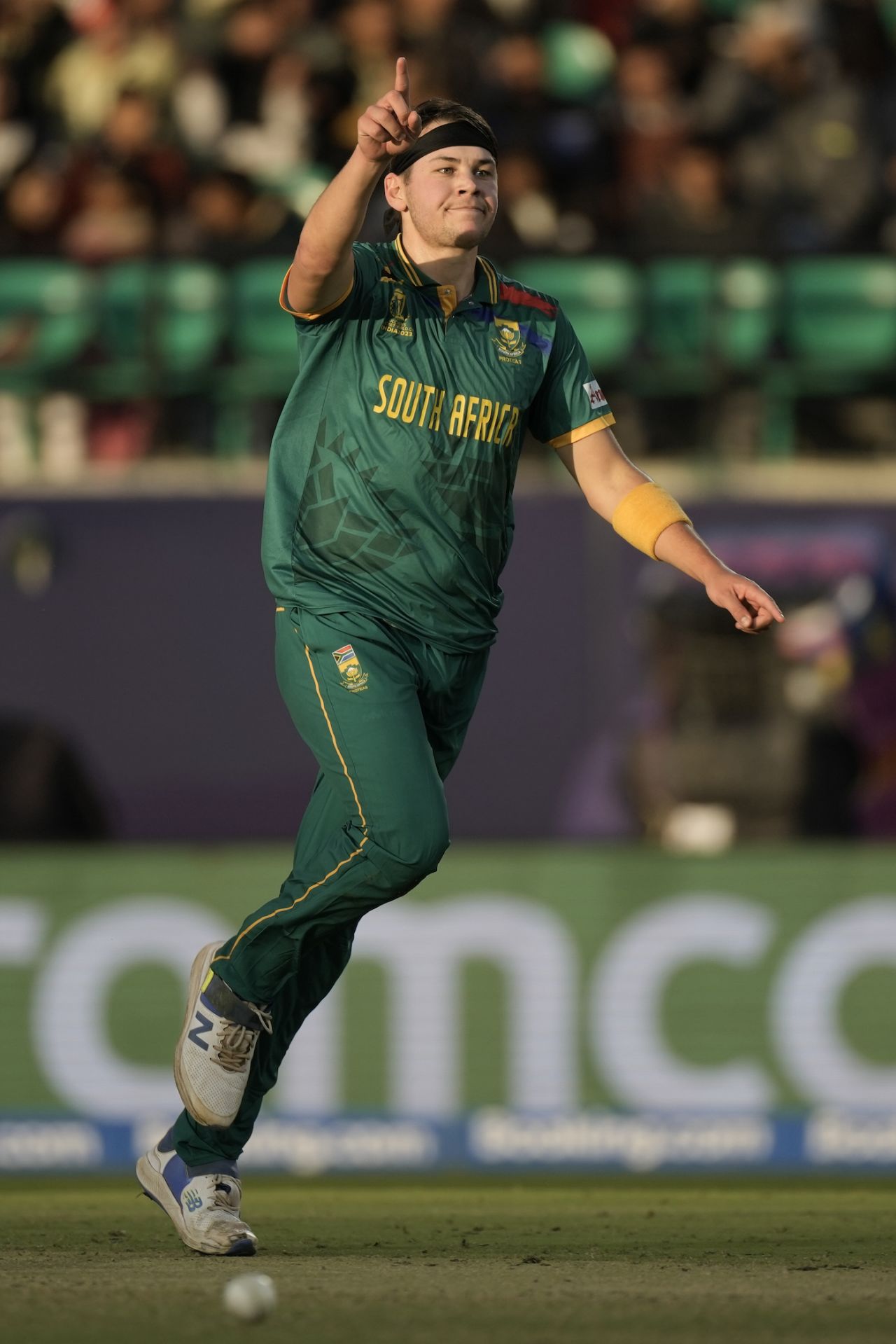 Gerald Coetzee got on the scorecard when he had Colin Ackermann's number, Netherlands vs South Africa, World Cup, Dharamsala, October 17, 2023