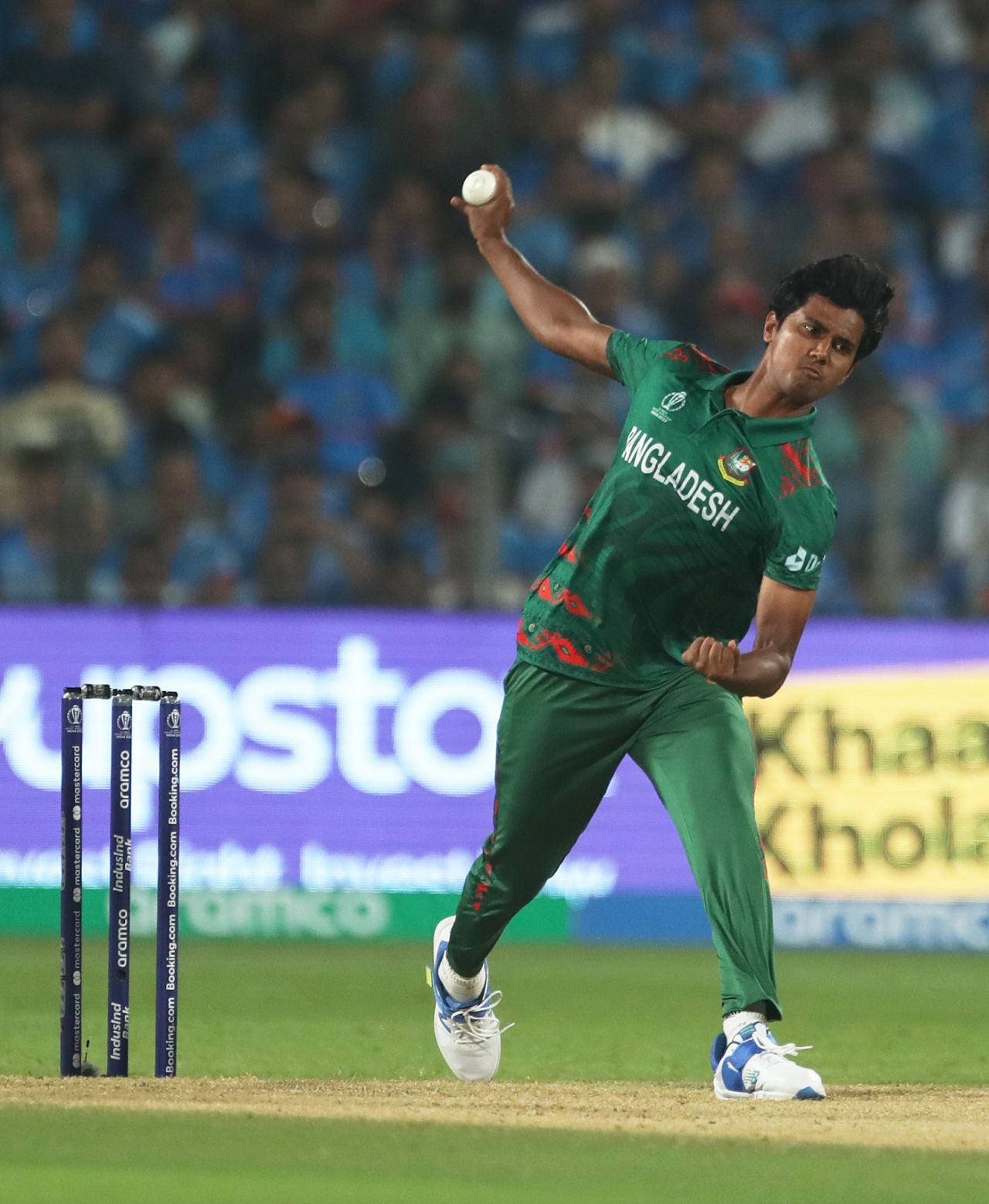 Hasan Mahmud's first two overs were tidy, Men's ODI World Cup, India v Bangladesh, Pune, October 19, 2023