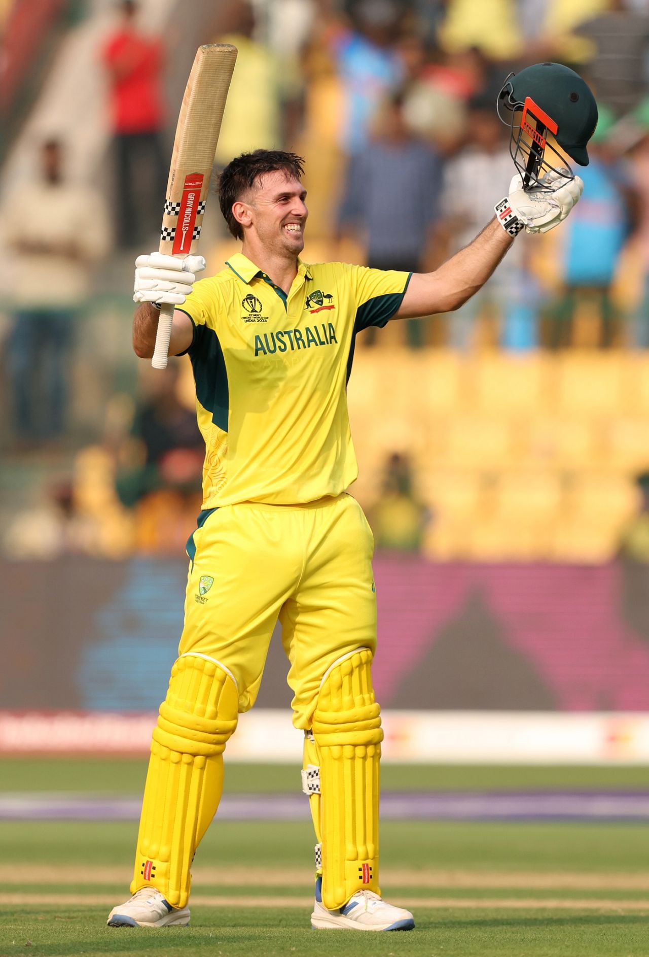 Mitchell Marsh drilled one through covers to get to his century, Australia vs Pakistan, Men's World Cup 2023, Bengaluru, October 20, 2023