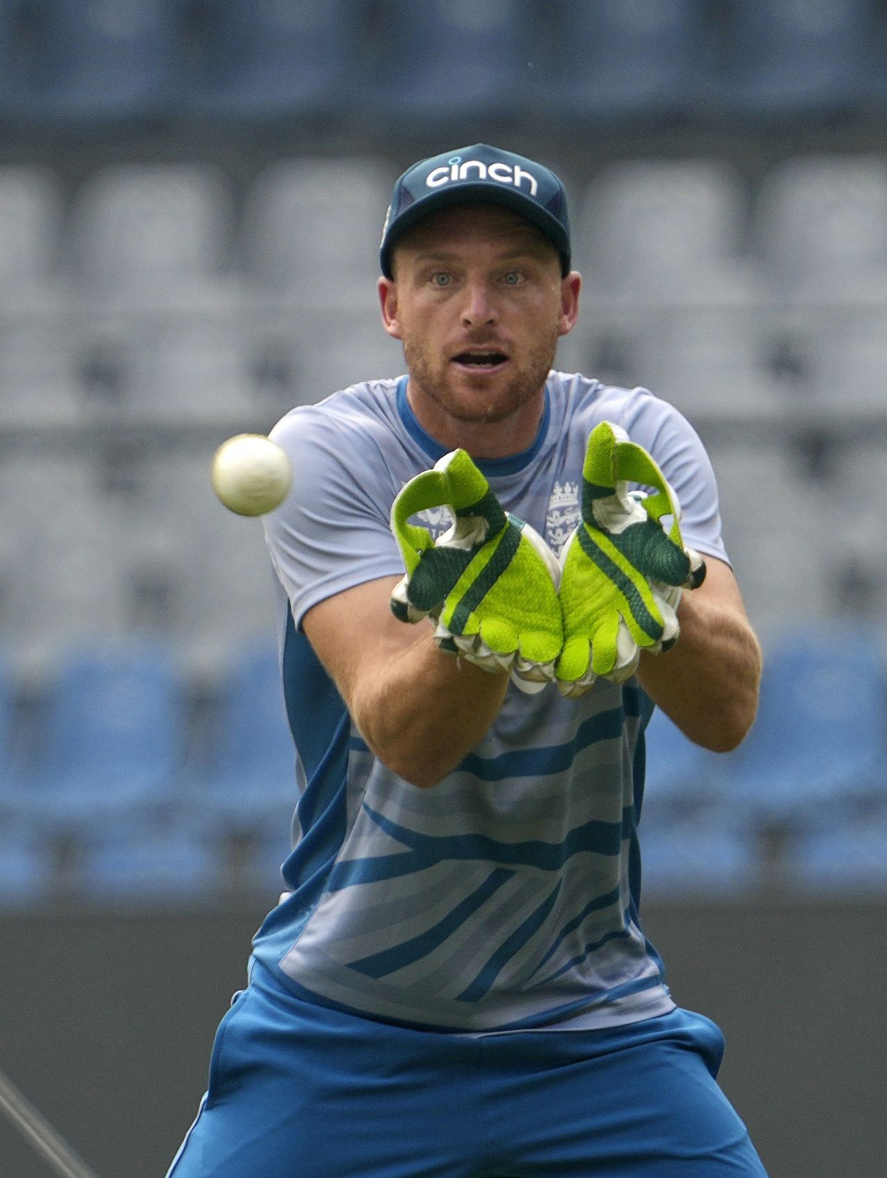 Jos Buttler undergoes wicketkeeping drills, Men's World Cup 2023, Mumbai, October 20, 2023